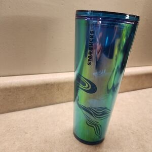 Starbucks 2023 Tumbler Mermaid Siren Iredescent Double Tail 24 fl. oz. No Straw